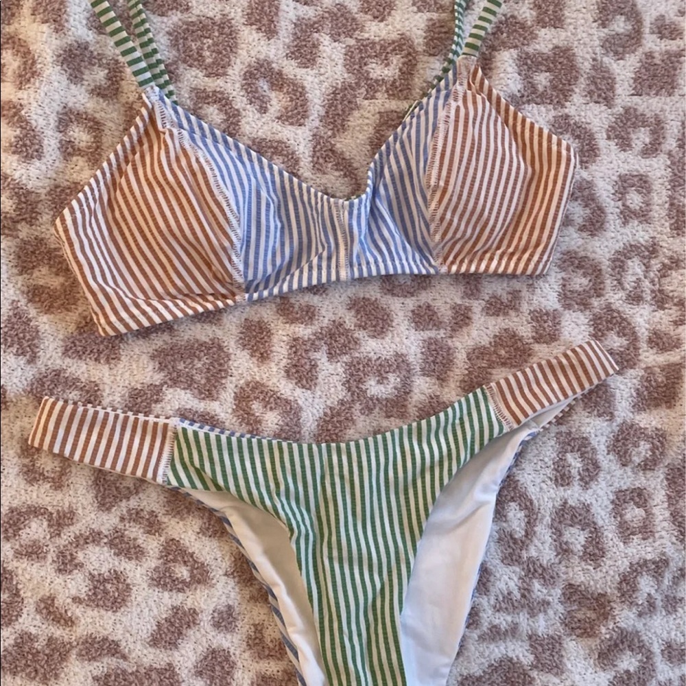 aerie striped cheeky bikini - Picture 2 of 4